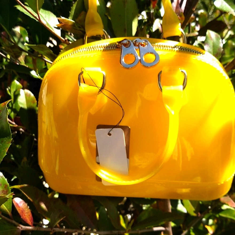 Yellow Jelly Purse